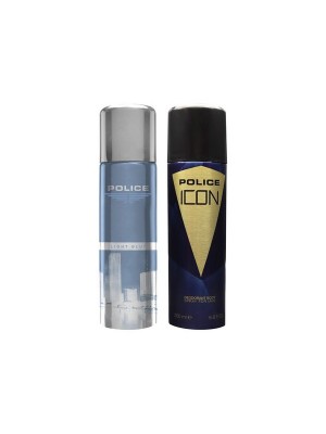 Police Light Blue + Icon Deodorant Spray - For Men 400 ml