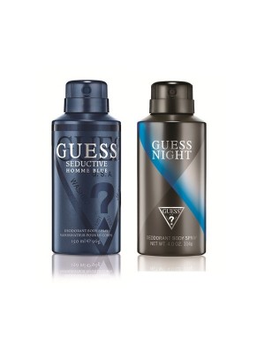 Guess Seductive Homme Blue + Night Deo Combo Set - Pack of 2 For Men
