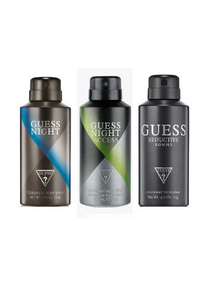 Guess Night + Night Acess + Seductive Homme Deo Combo Set - Pack of 3 For Men