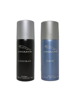 Jaguar Classic Black + Classic Deo Combo Set - Pack of 2 For Men