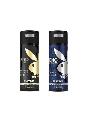 Playboy Vip + King Deo New Combo Set - Pack of 2 For Men