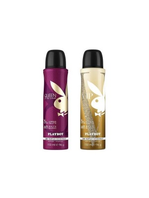 Playboy Vip + Queen Deo New Combo Set - Pack of 2 For Women