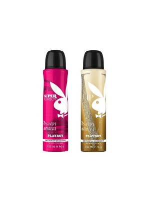 Playboy Super + Vip Deo New Combo Set - Pack of 2 For Women