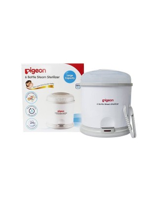 Pigeon 6 Bottle Steam Sterilizer (White)