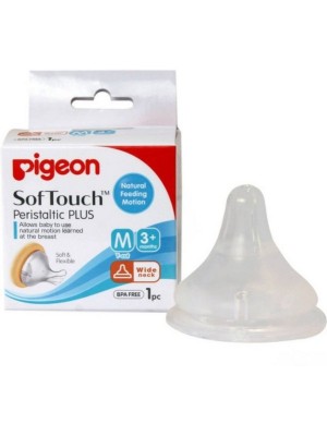 Pigeon Essential Baby Peristaltic Nipple Medium, 1 Piece