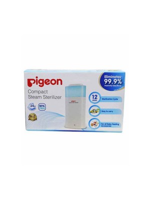 Pigeon Compact Steam Sterilizer - 2 Slots (White) 