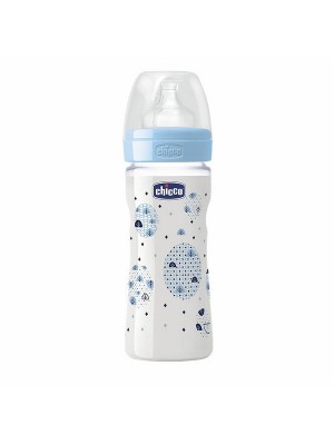 Chicco Bottle Wellbeing 250 ml Sil Blue Star