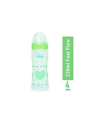 Chicco Bottle Wellbeing 330 ml Sil Green Heart