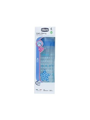 Chicco Bottle Wellbeing 330 ml Sil Blue Star