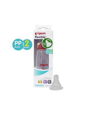 Pigeon Peristaltic Nursing Bottle Kpp Nipple M - 240 ml (Red)