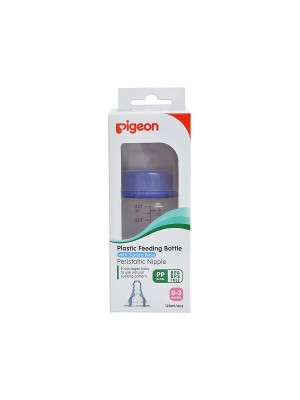 Pigeon Peristaltic Nursing Bottle Kpp 120 ml (Blue) With 2 Nipple S