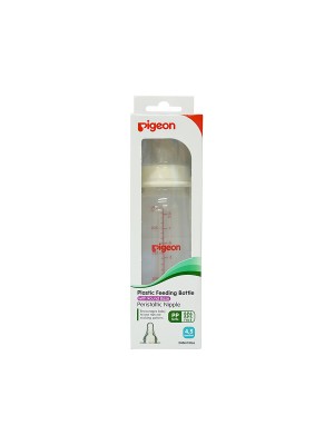 Pigeon Peristaltic Nursing Bottle RPP 240 ml (White) Nipple M