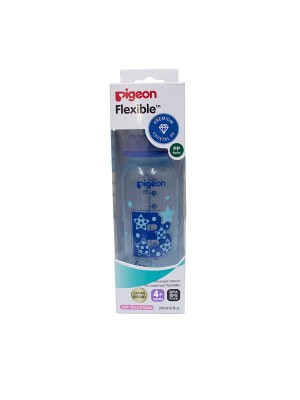 Pigeon Peristaltic Clear Nursing Bottle RPP 240 ml (Blue) Boy