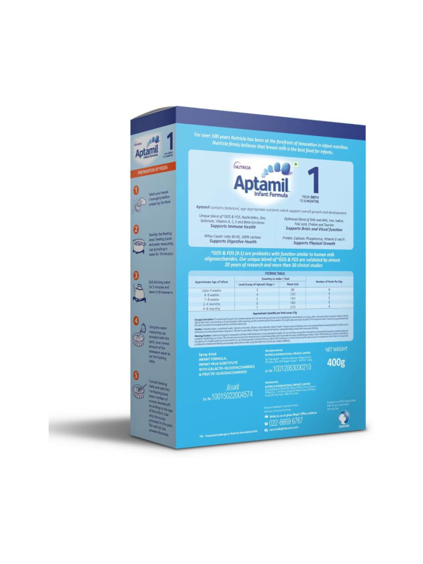 Danone Aptamil Infant Formula 400 gm