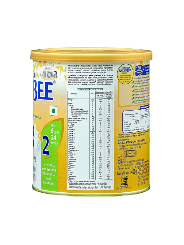 Danone Nusobee Casein 2 Follow Up Formula - 400 gm