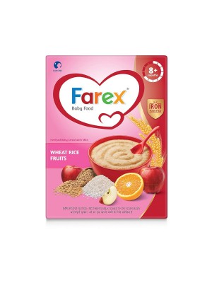 Danone Farex Wheat Rice Fruits Baby Food 300 gm
