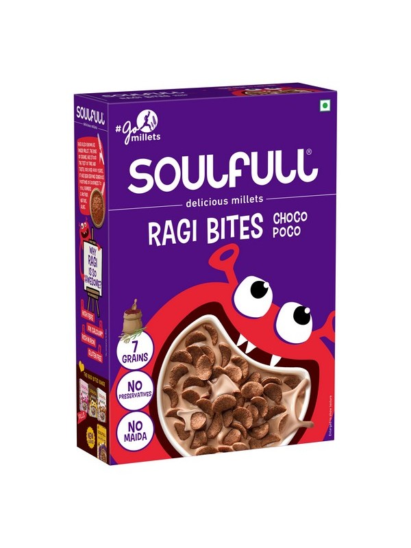 Soulfull Ragi Bites- Choco Poco, 200 gm