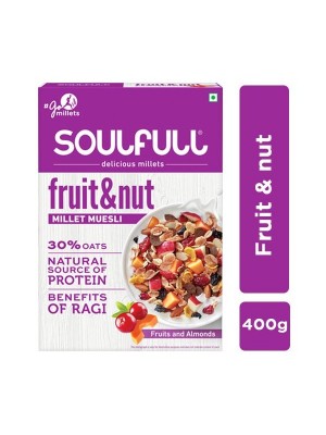 Soulfull Millet Muesli - Fruit & Nut, 400 gm