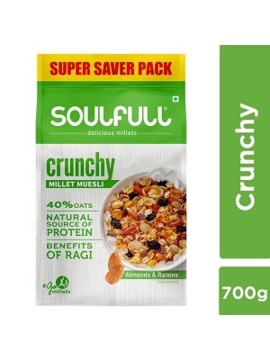 Soulfull Millet Muesli- Crunchy, 700 gm