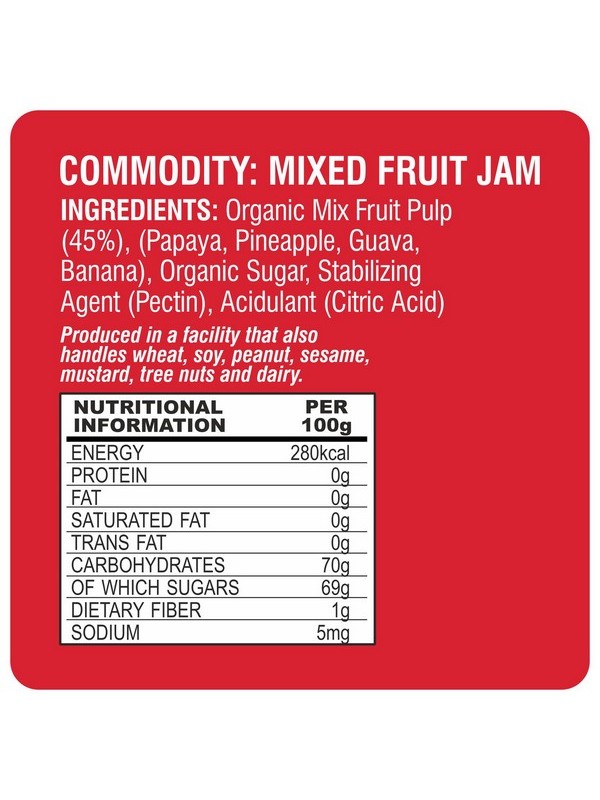 24 Mantra Mixed Fruit Jam 375 gm