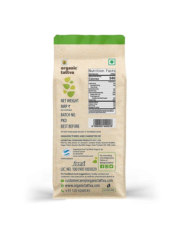 Organic Tattva Organic Moong Dal Green Split 500 gm