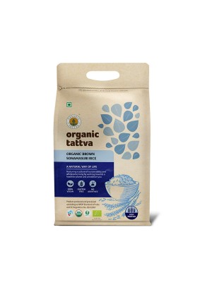 Organic Tattva Organic Sonamasuri Rice Brown 5 kg