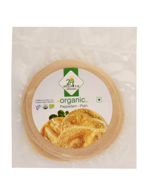 24 Mantra Papad Plain 100 gm