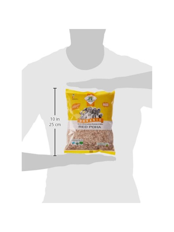 24 Mantra Red Poha (Flattened Rice) 500 gm