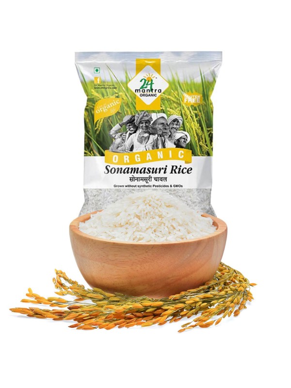 24 Mantra Sonamasuri Raw Rice Polished 5 kg