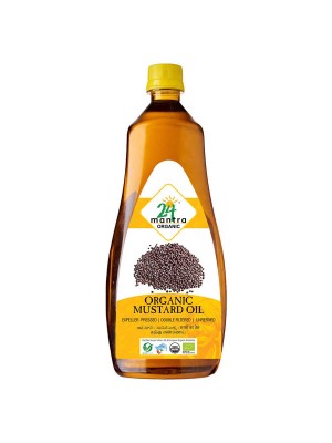 24 Mantra Premium Mustard Oil 1 ltr