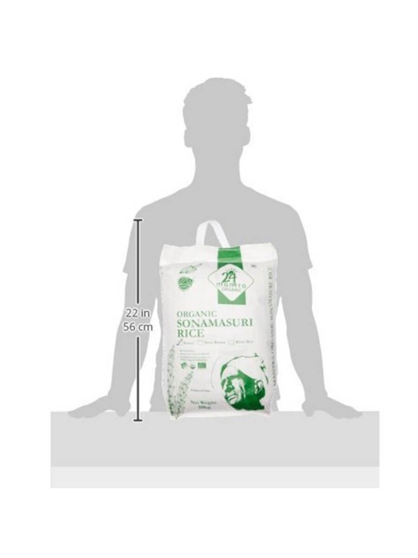 24 Mantra Sonamasuri Raw Rice Brown Orga 10 kg