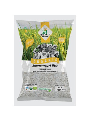 24 Mantra Sonamasuri Raw Rice Polished 10 kg