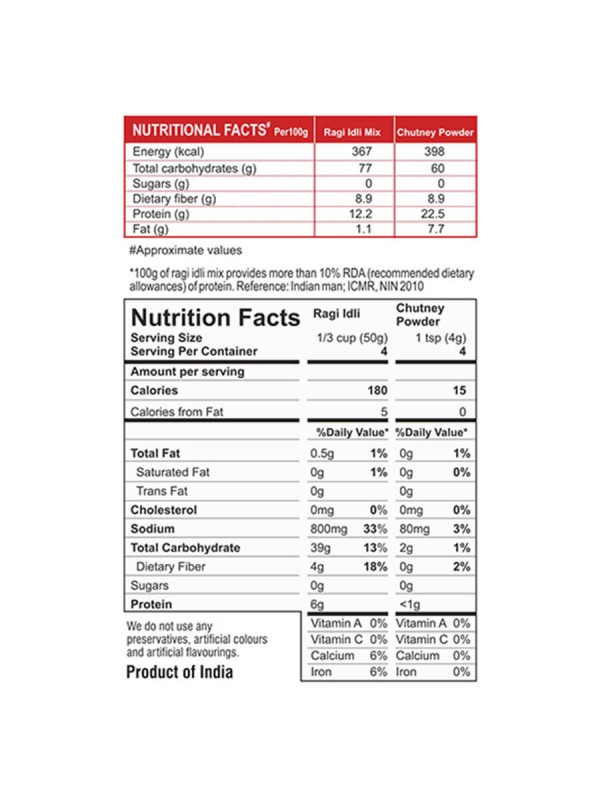24 Mantra Ragi Idli Mix 216 gm