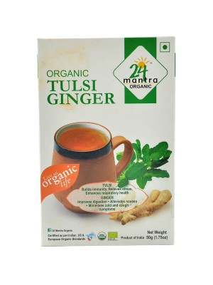 24 Mantra Tulsi Ginger 50 gm