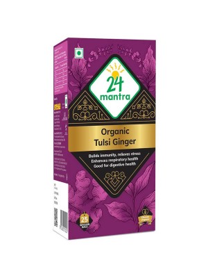24 Mantra Tulsi Ginger Tea 25 bags