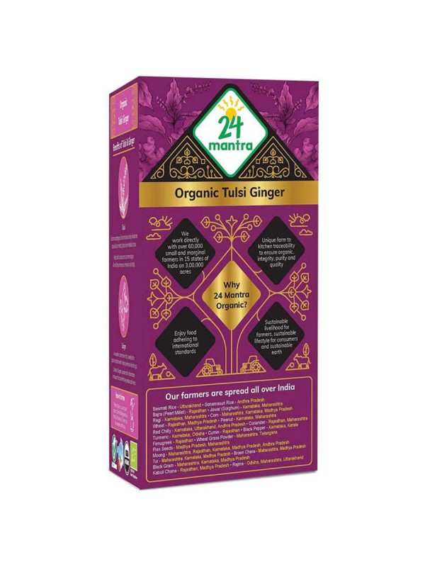 24 Mantra Tulsi Ginger Tea 25 bags