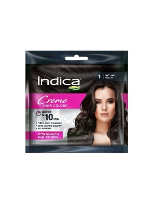 Indica Creme Natural Black Hair Color (20 ml)