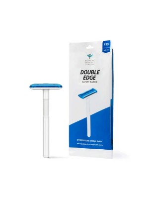 Bombay Shaving Company Double Edge Disposable Safety Razor (Blue)