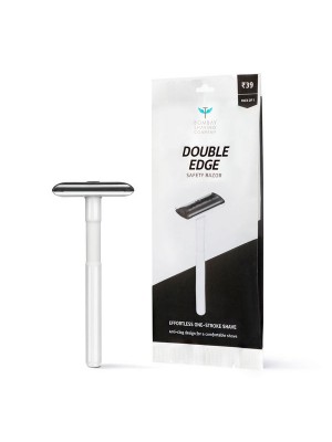 Bombay Shaving Company Double Edge Disposable Safety Razor (Grey)