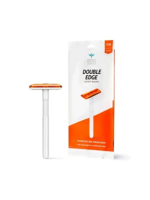 Bombay Shaving Company Double Edge Disposable Safety Razor (Orange)