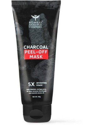 Bombay Shaving Company Activated Charcoal Peel Off Mask With 5X Detoxifying Power, Fights Pollution And De-Tans Skin - 60 gm