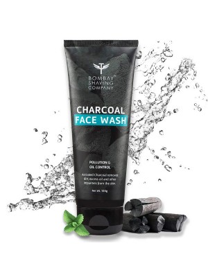 Bombay Shaving Company Charcoal Face Wash, Fights Pollution And Acne, Oil Control For Men - 100 gm