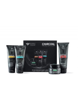 Bombay Shaving Company Charcoal Facial Starter Kit, Black, 200 gm