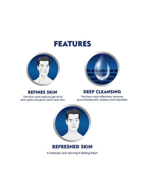 Nivea Men Face Wash Dark Spot Reduction 10X Vitamin C 50 gm