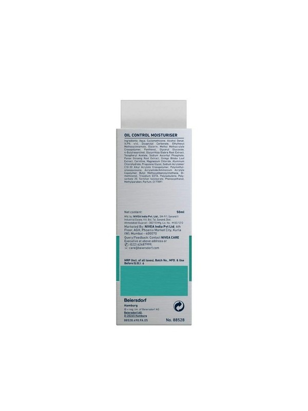 Nivea Men Moisturiser Oil Control Cream 50 ml