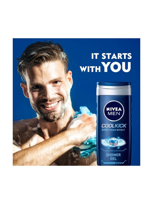 Nivea Shower Gel Cool Kick Body Wash Men 250 ml