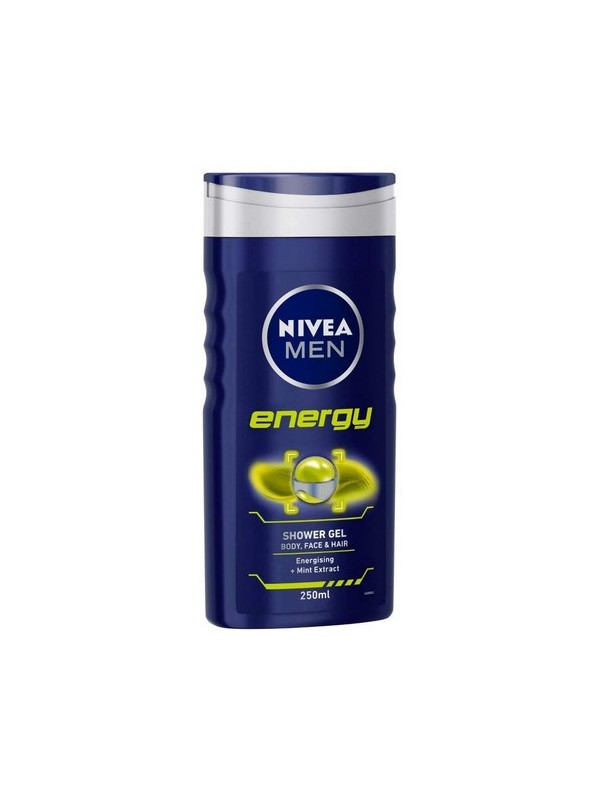 Nivea Shower Gel Energy Body Wash Men 250 ml