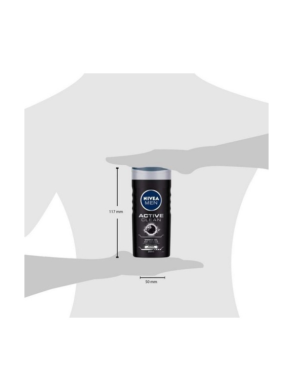 Nivea Shower Gel Active Clean Body Wash Men 250 ml