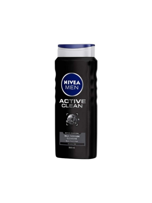 Nivea Shower Gel Active Clean Body Wash Men 500 ml