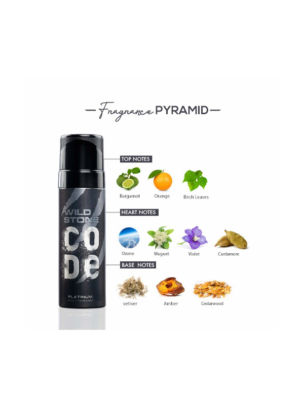 Wild Stone Code Platinum Body Perfume For Men 120 ml